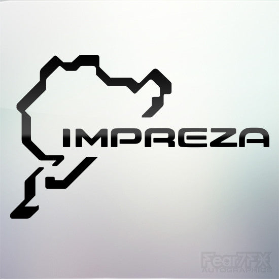 1x Impreza Nurburgring Vinyl Transfer Decal