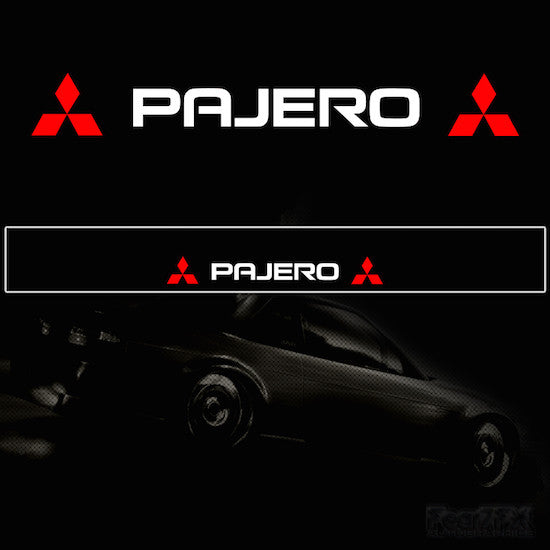 Pajero Vinyl Windscreen SunStrip Any 3 Colours