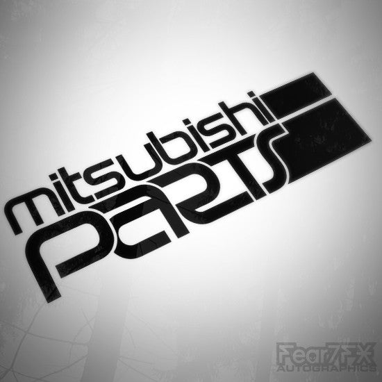 Mitsubishi Parts Funny Euro Decal Sticker
