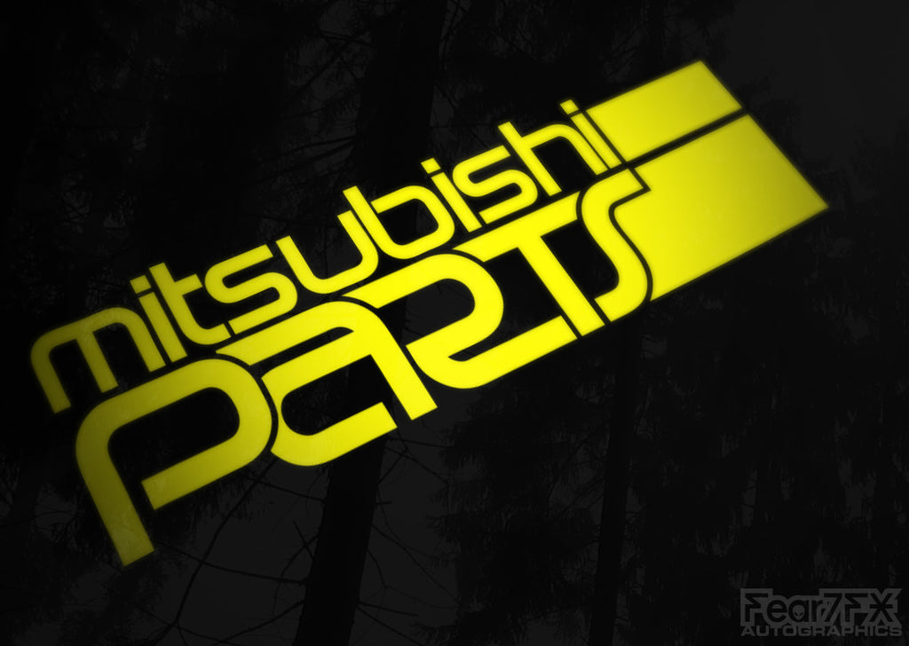 Mitsubishi Parts Car Funny JDM Car Vinyl Decal Sticker