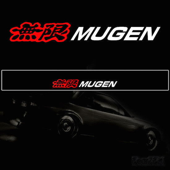 Mugen V2 Vinyl Windscreen SunStrip Any 3 Colours