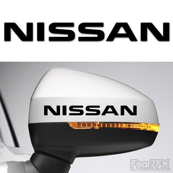 2x Nissan Side Mirror Vinyl Transfer Decals