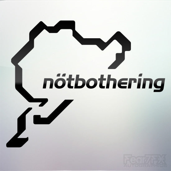 1x NotBothering Nurburgring Vinyl Transfer Decal