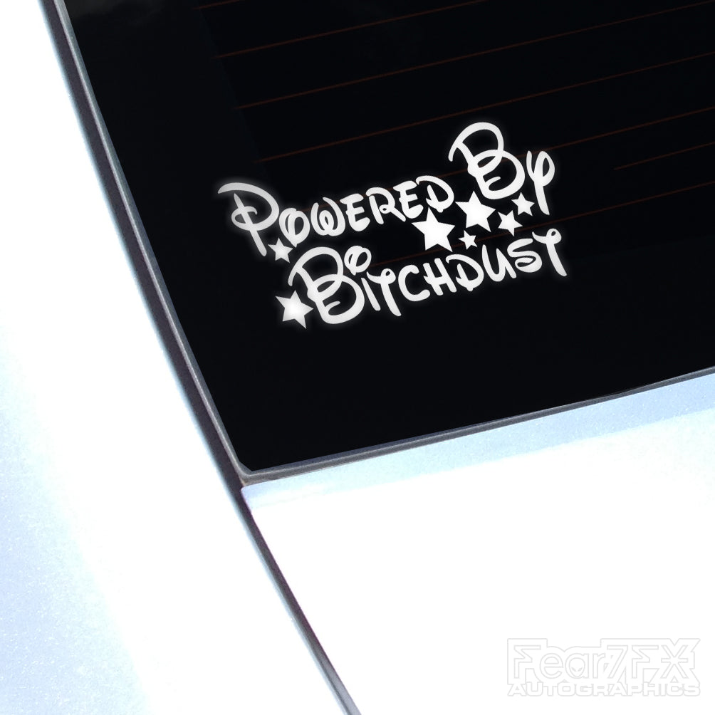Powered By Bitchdust JDM Car Vinyl Decal Sticker