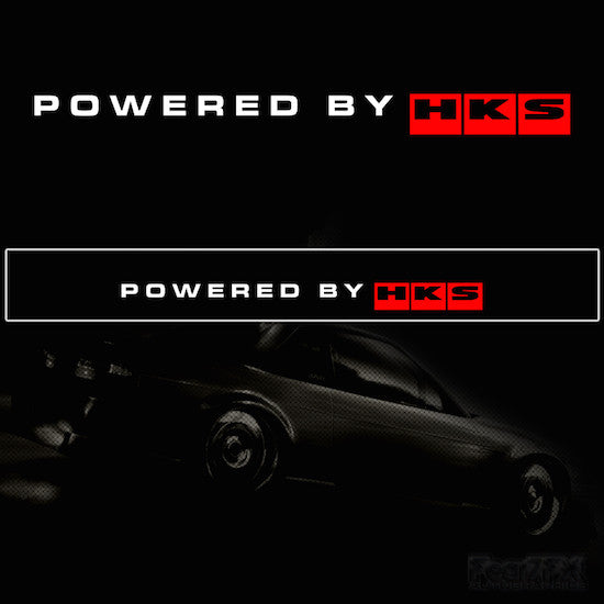 Powered By HKS Vinyl Windscreen SunStrip Any 3 Colours