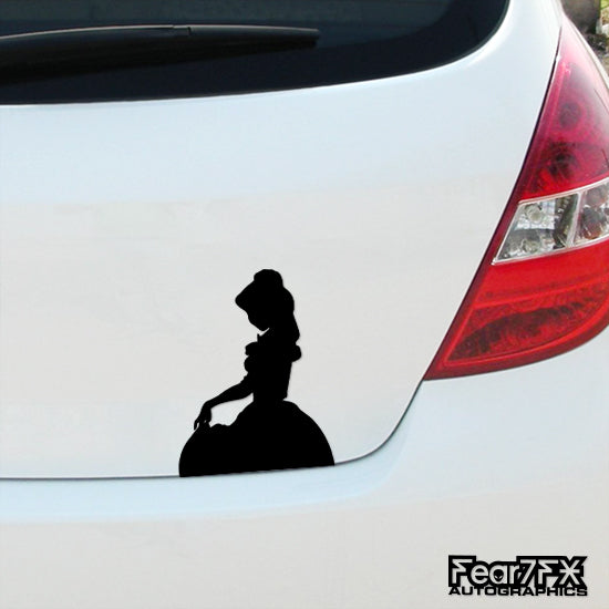 Princess Belle Vinyl Decal Sticker