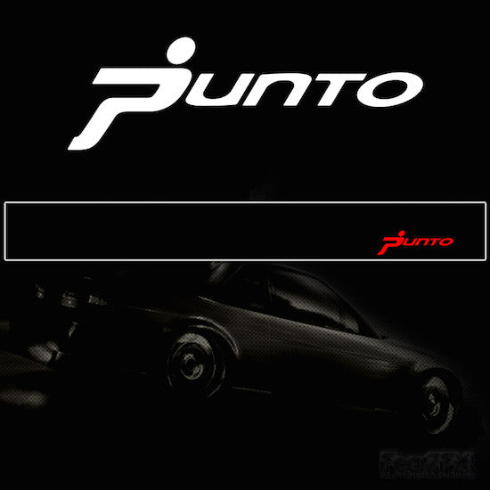 Punto V2 Vinyl Windscreen SunStrip Any 2 Colours