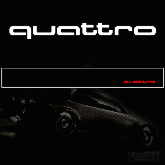 Quattro Vinyl Windscreen SunStrip Any 2 Colours