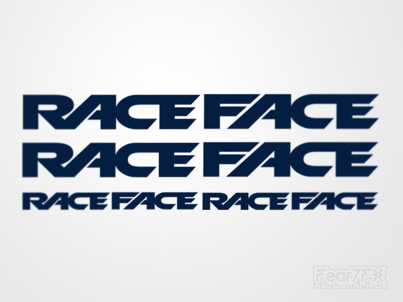 4x RaceFace Bike Vinyl Transfer Decals