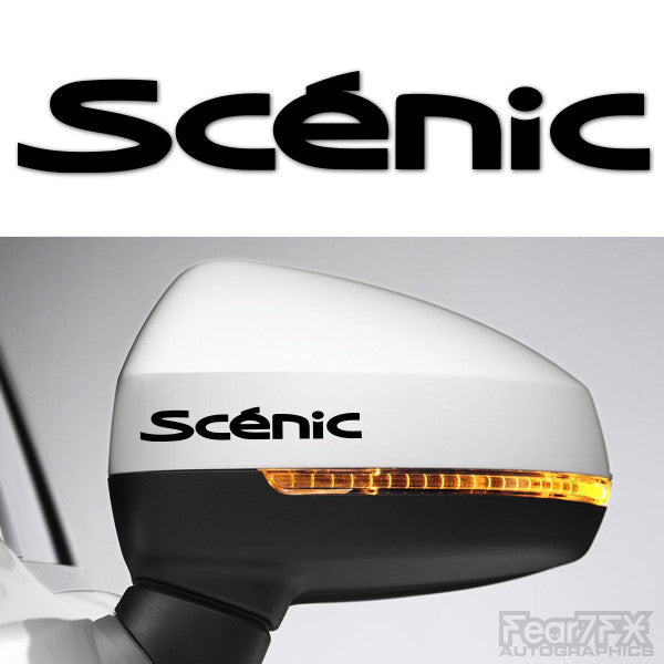 2x Scenic Side Mirror Vinyl Transfer Decals