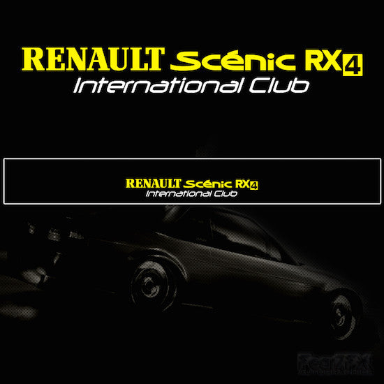Renault Scenic RX4 Vinyl Windscreen SunStrip Any 3 Colours