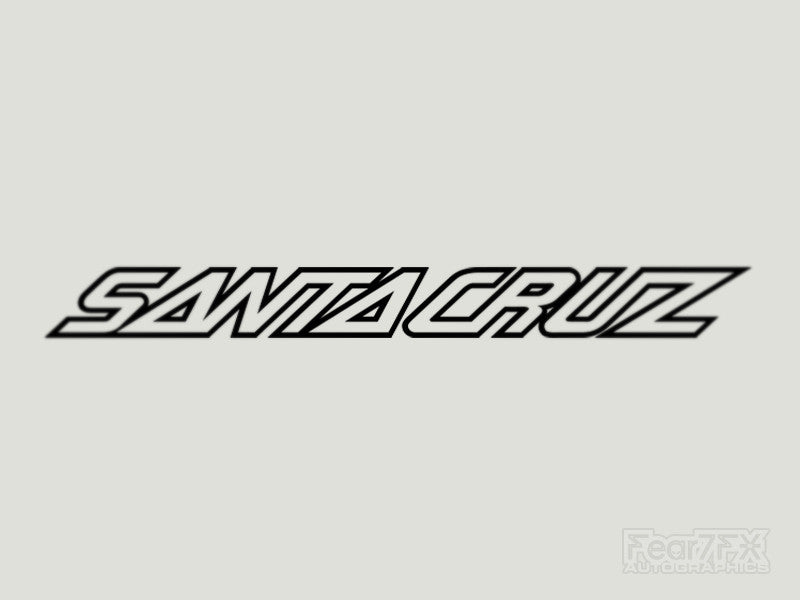 2x Santa Cruz V1 Vinyl Transfer Decal