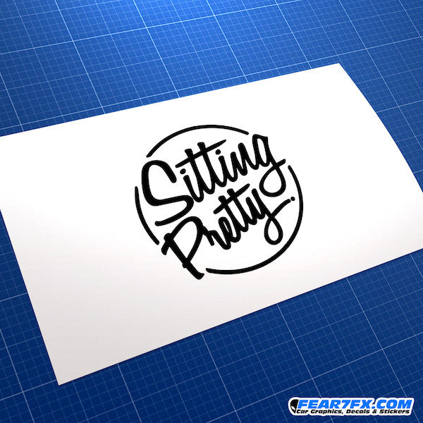 Sitting Pretty JDM Car Vinyl Decal Sticker