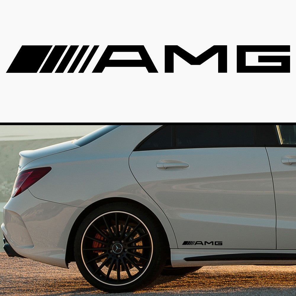 2x AMG Side Skirt Vinyl Decal