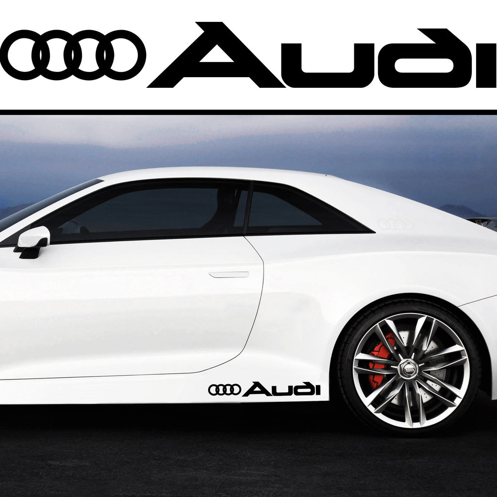 2x Audi V1 Side Skirt Vinyl Decal