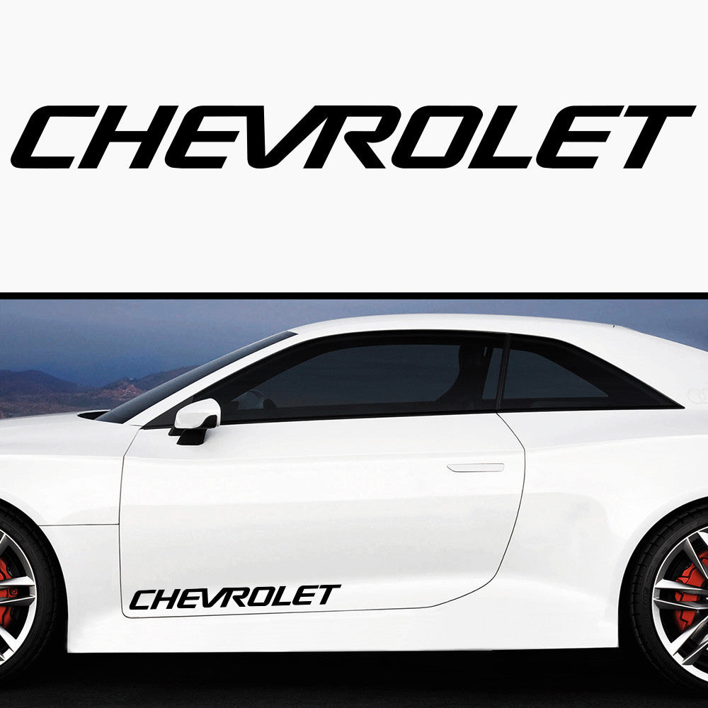 2x Chevrolet Side Skirt Vinyl Decal