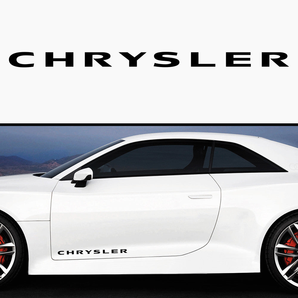 2x Chrysler Side Skirt Vinyl Decal