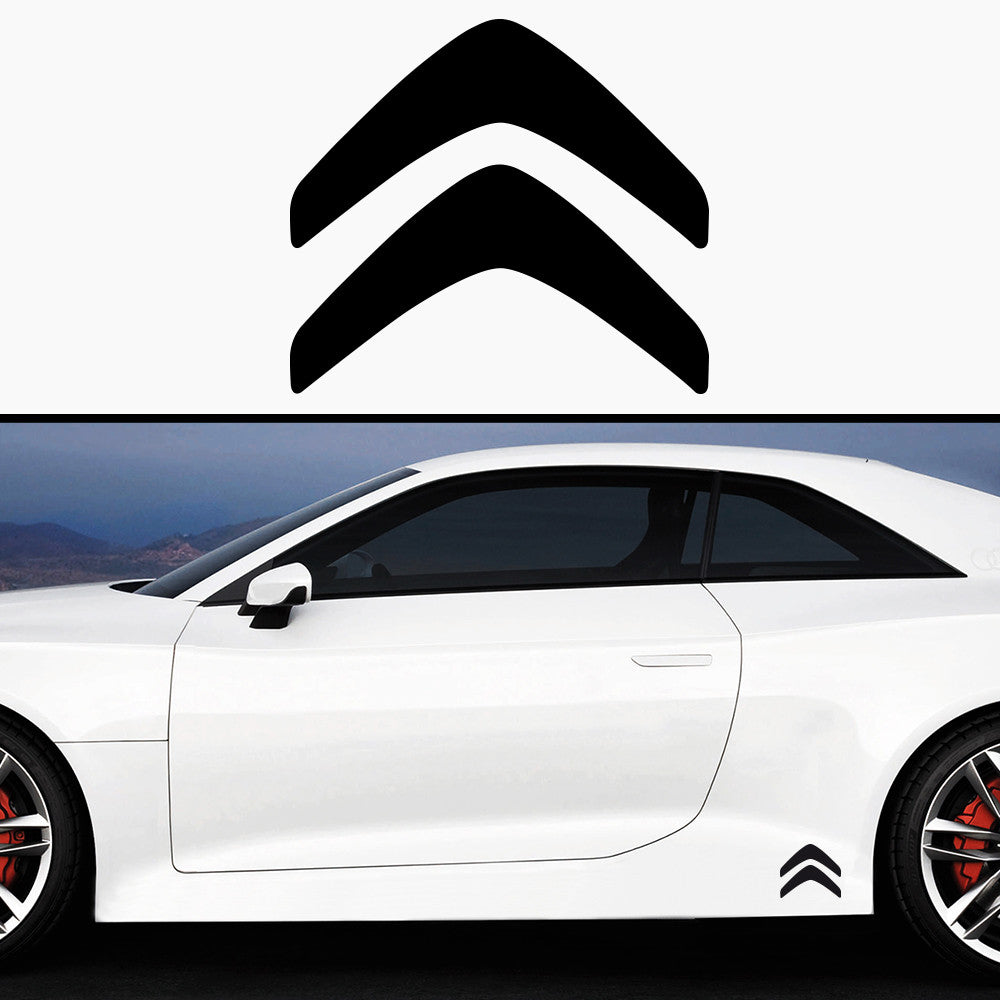 2x Citroen New Badge Side Skirt Vinyl Decal