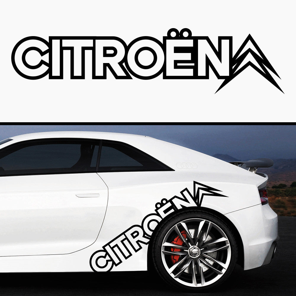 1x Citroen Rare Auto Badge Vinyl Body Graphic