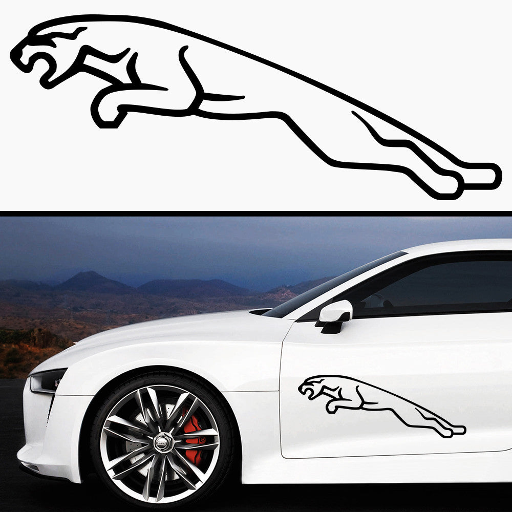 2x Jaguar Side Skirt Vinyl Decal
