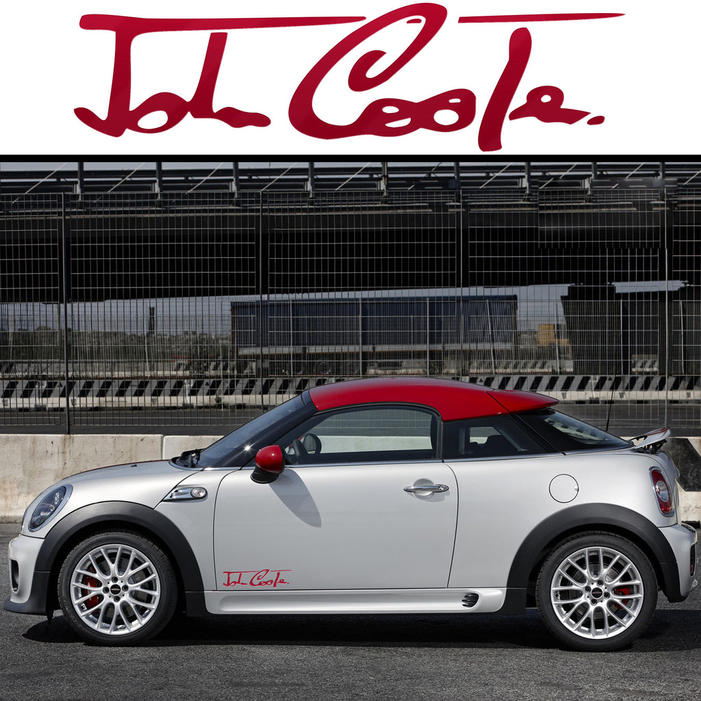 2x John Cooper Side Skirt Vinyl Decal