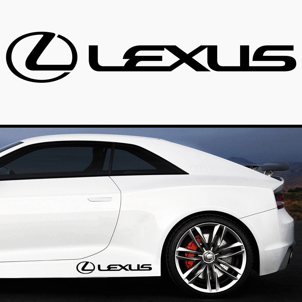 2x Lexus V2 Side Skirt Vinyl Decal