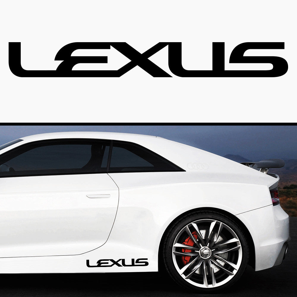 2x Lexus Side Skirt Vinyl Decal