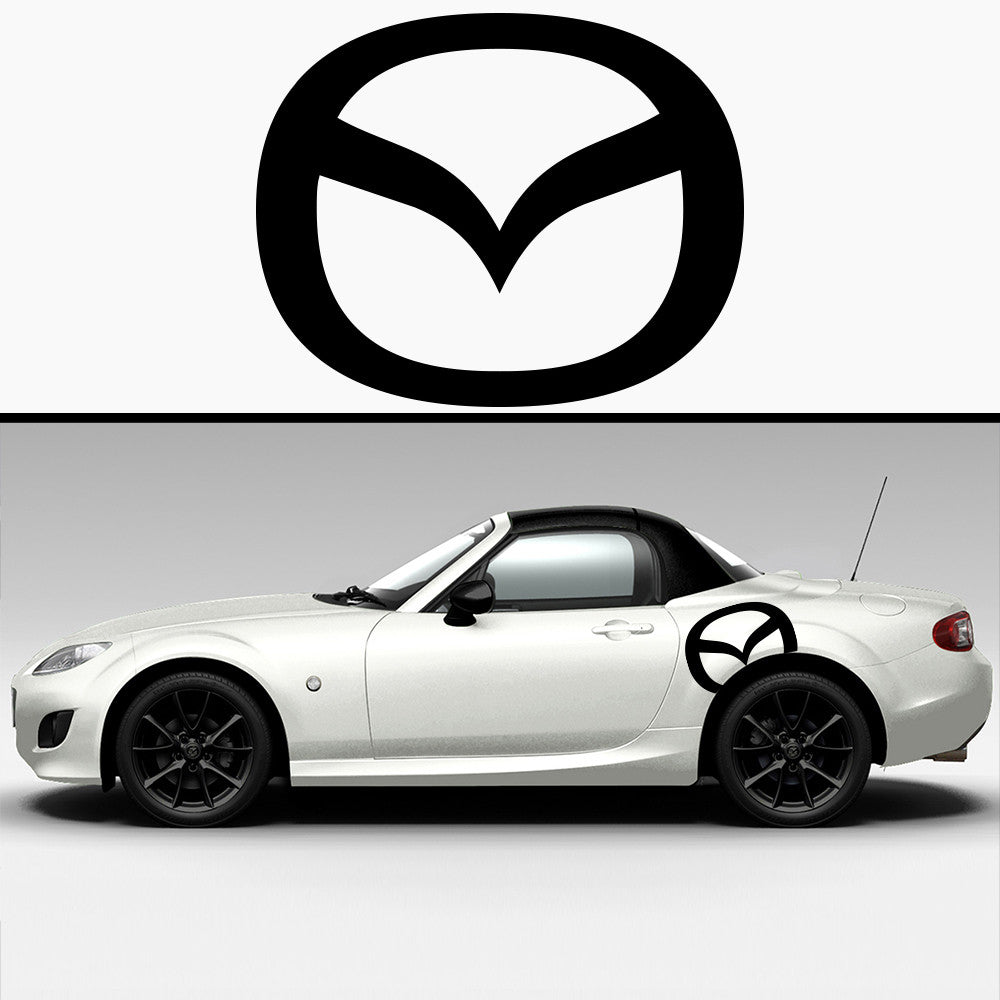 2x Mazda Large Body Vinyl Graphic