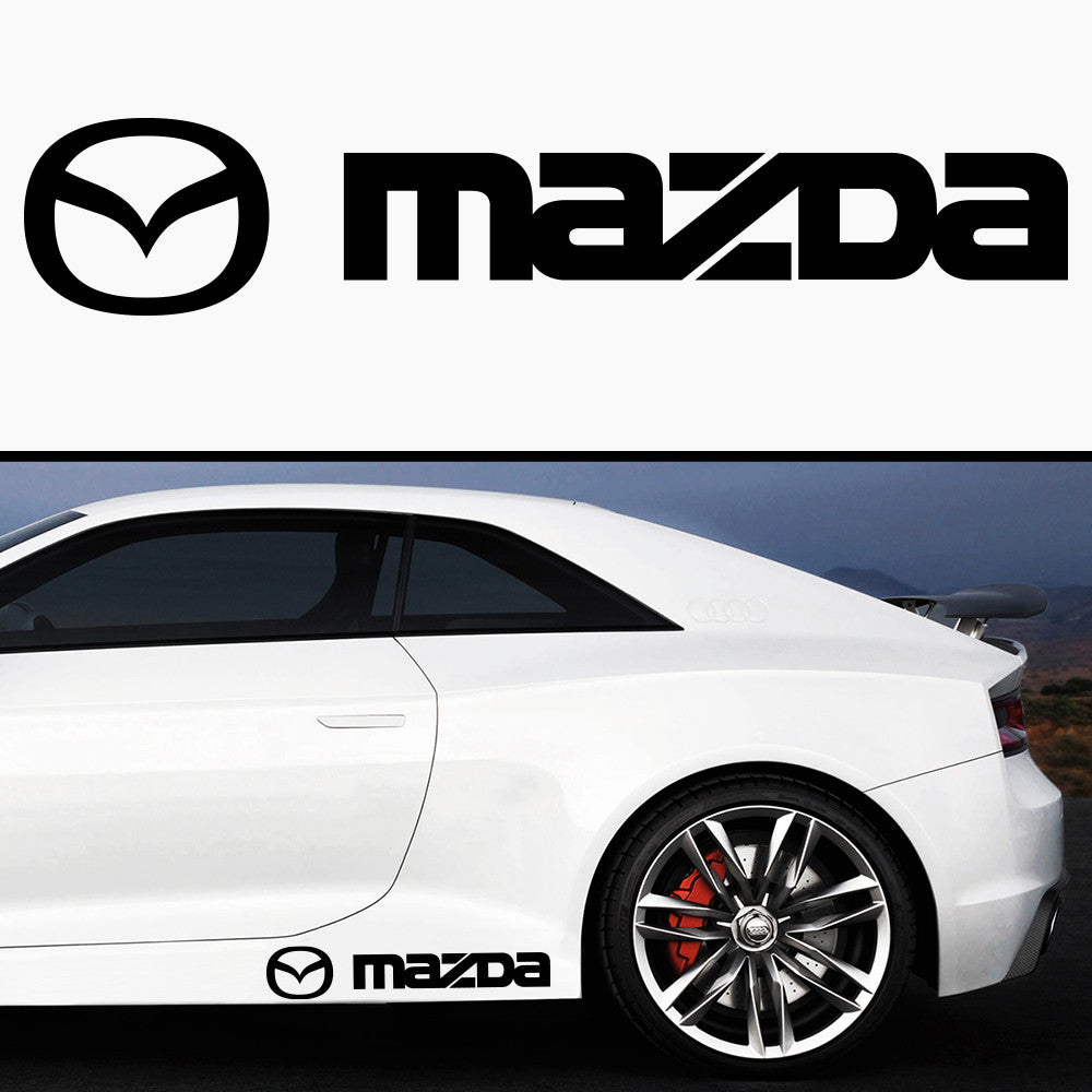 2x Mazda Side Skirt Vinyl Decal