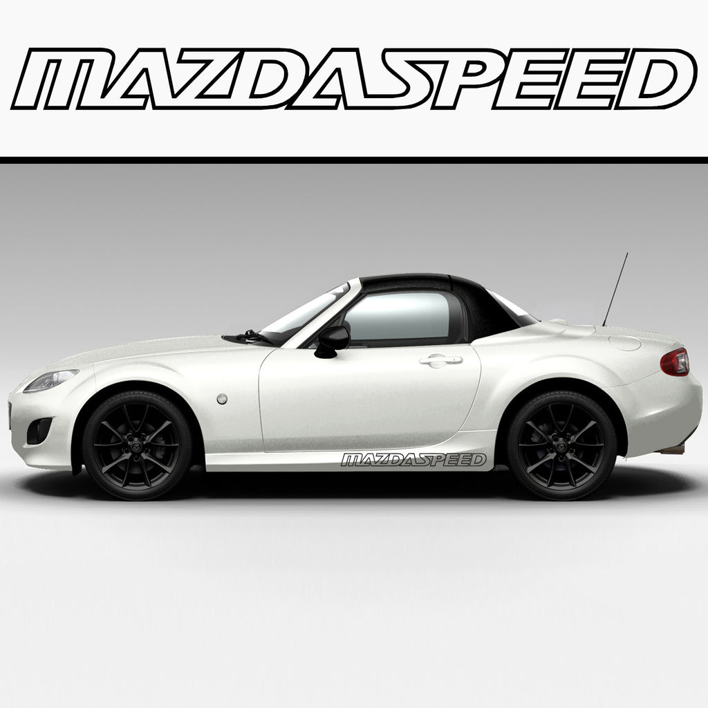 2x MazdaSpeed Side Skirt Vinyl Decal