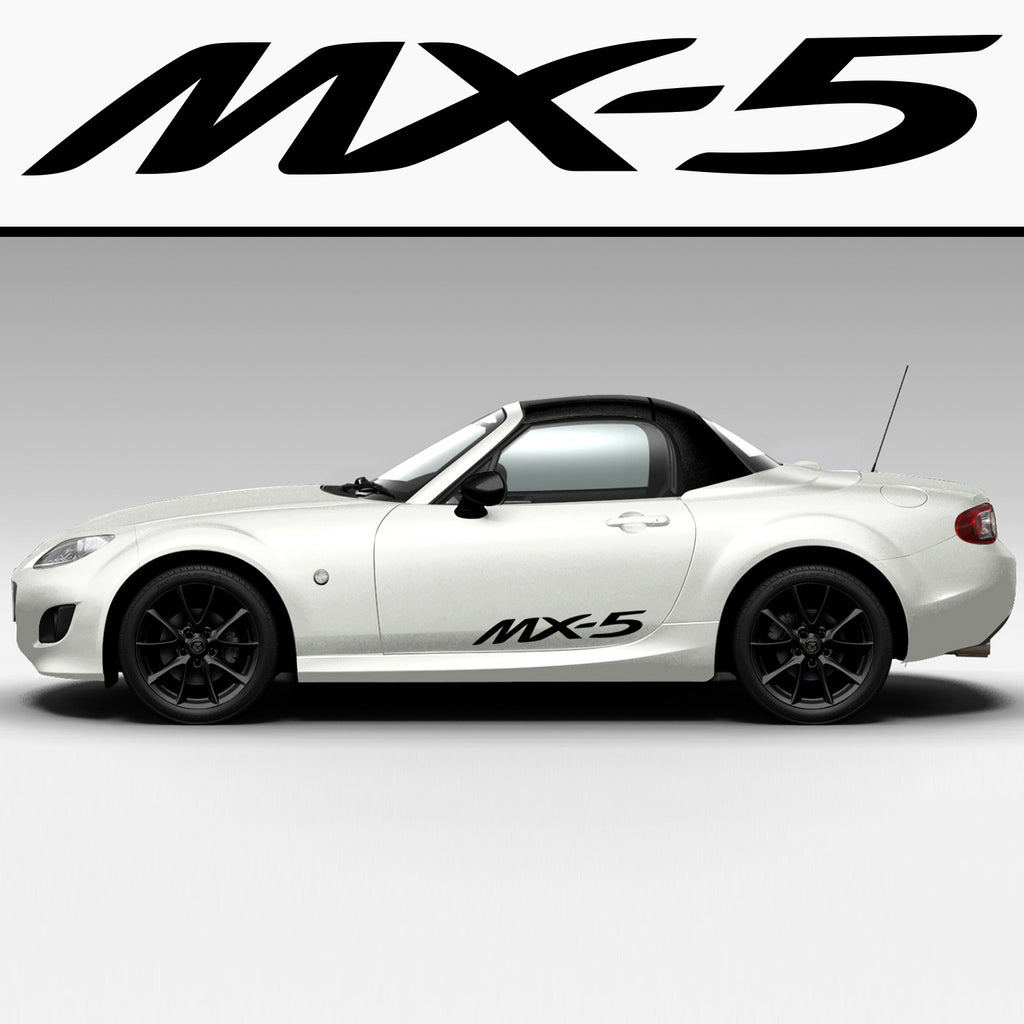 2x Mazda MX5 Side Skirt Vinyl Decal