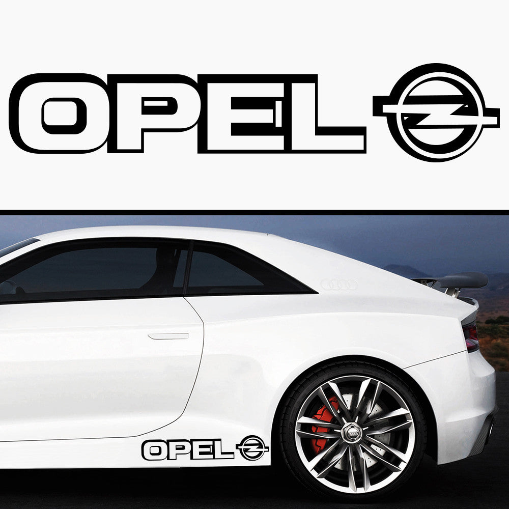 2x Opel Rare Side Skirt Vinyl Decal