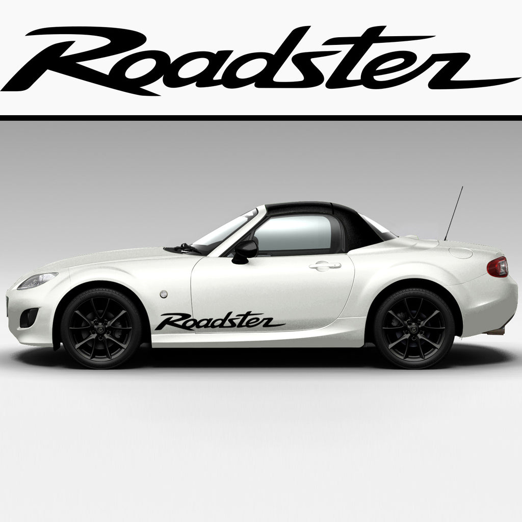 2x Mazda Roadster V1 Side Skirt Vinyl Decal