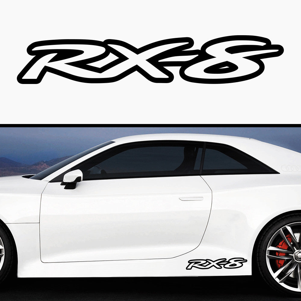 2x Mazda RX8 V2 Side Skirt Vinyl Decal