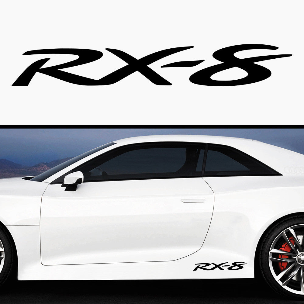 2x Mazda RX8 2x Side Skirt Vinyl Decal