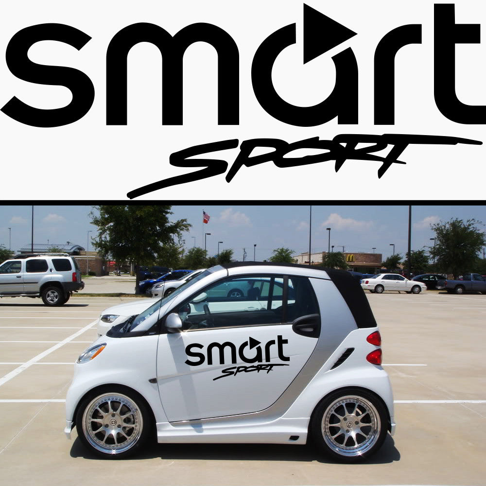2x Smart Sport Vinyl Body Graphic