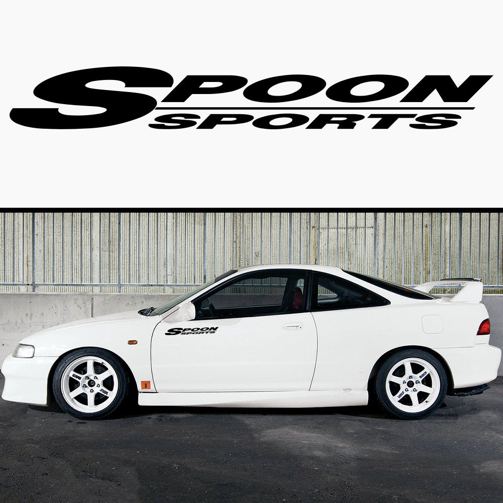 2x Spoon Sports Side Skirt Vinyl Decal