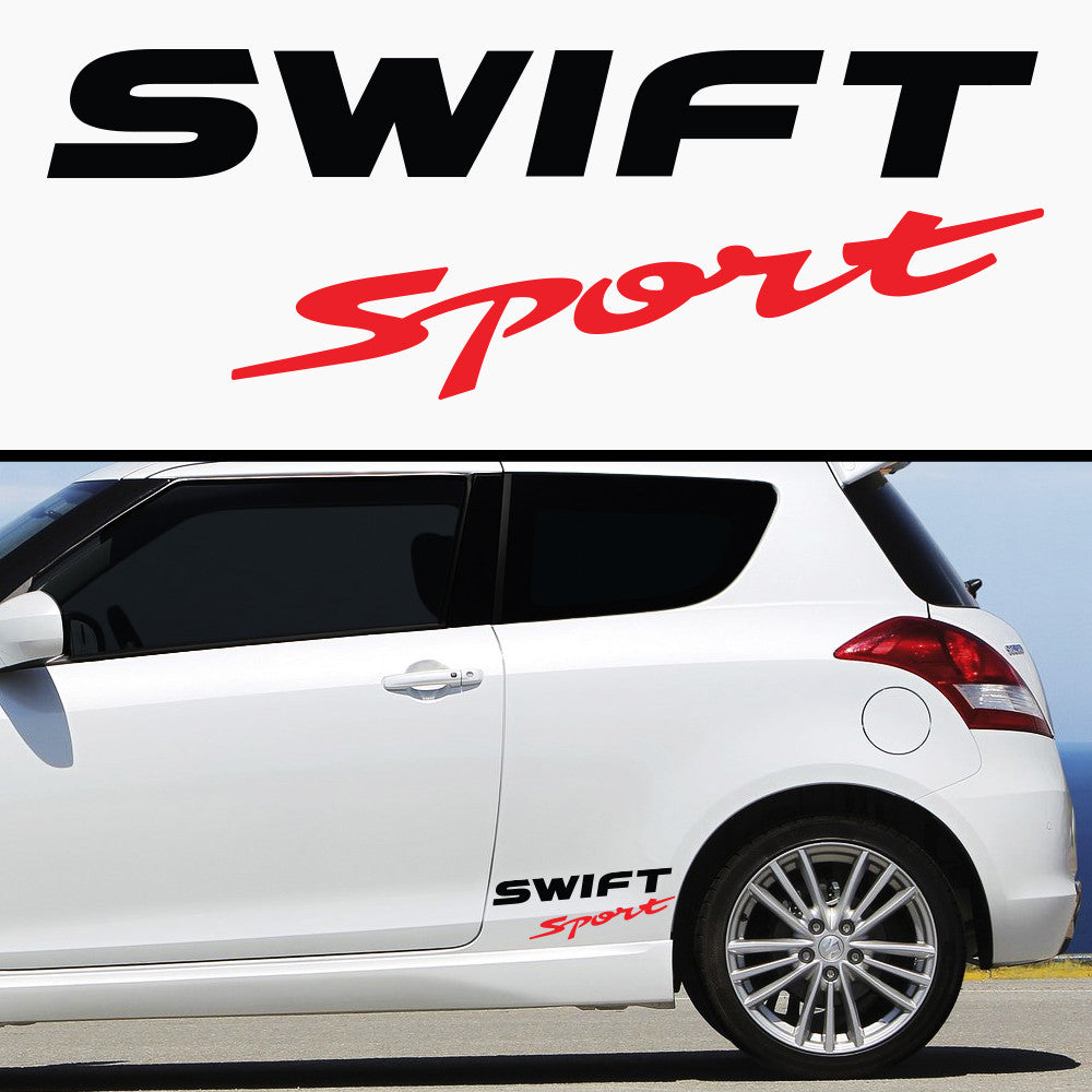 2x Swift Sport Side Skirt Body Vinyl Graphic