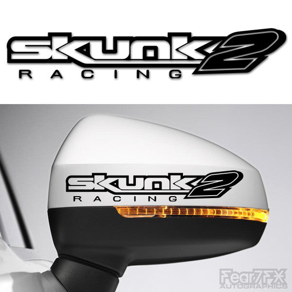2x Skunk2 Side Mirror Vinyl Transfer Decals