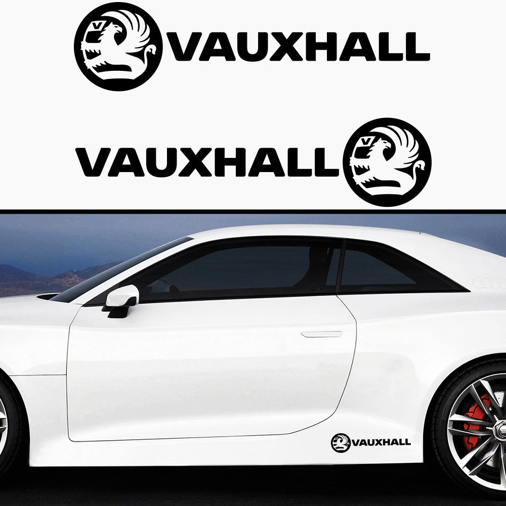 2x Vauxhall Side Skirt Vinyl Decal