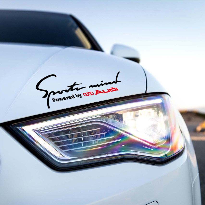 1x Sports Mind Powered By Audi Decal