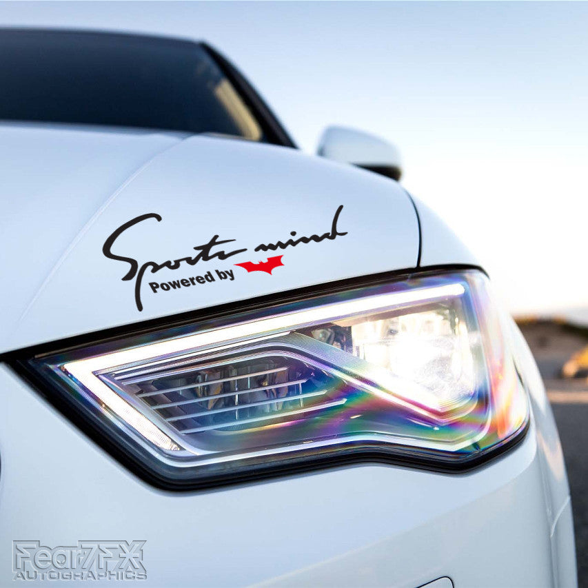 1x Sports Mind Powered By Batman Decal
