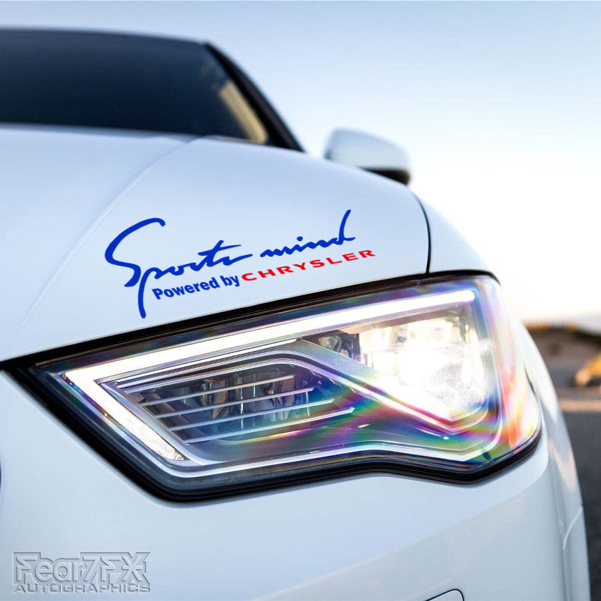 1x Sports Mind Powered By Chrysler Decal