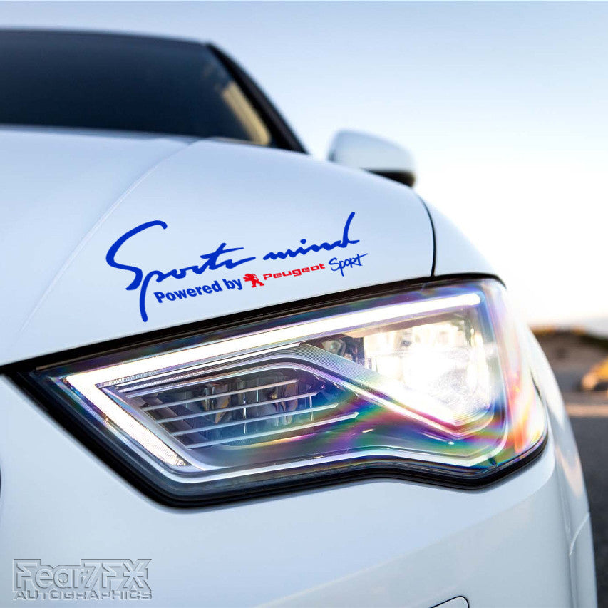 1x Sports Mind Powered By Peugeot Decal