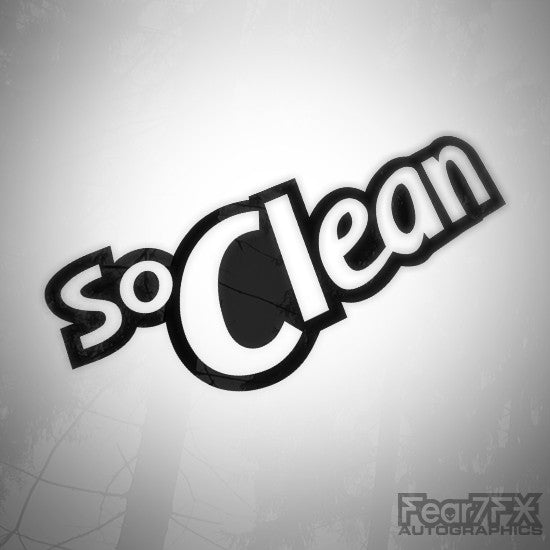 So Clean OCD Clean Freak JDM Euro Decal Sticker