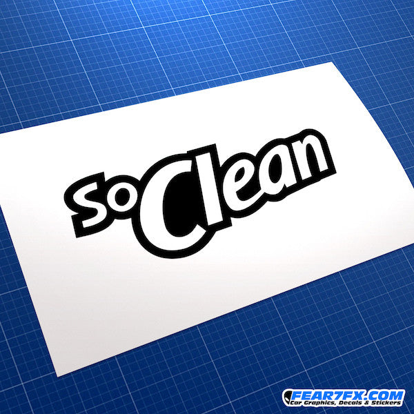 So Clean JDM Car Vinyl Decal Sticker
