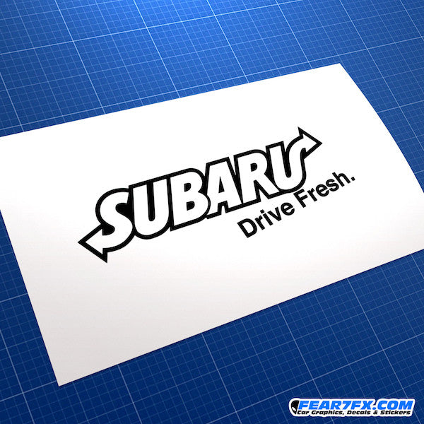 Subaru Drive Fresh JDM Car Vinyl Decal Sticker