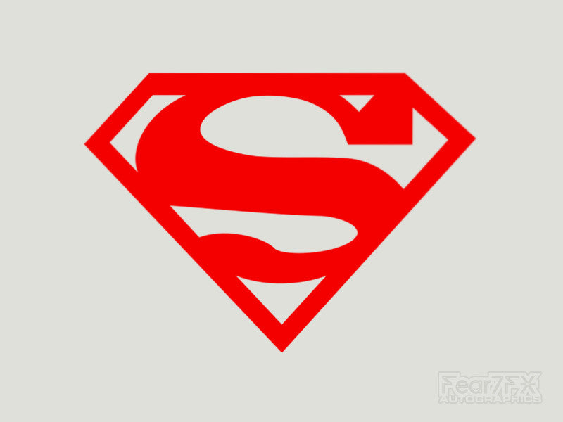 2x Superman Standard Vinyl Transfer Decal