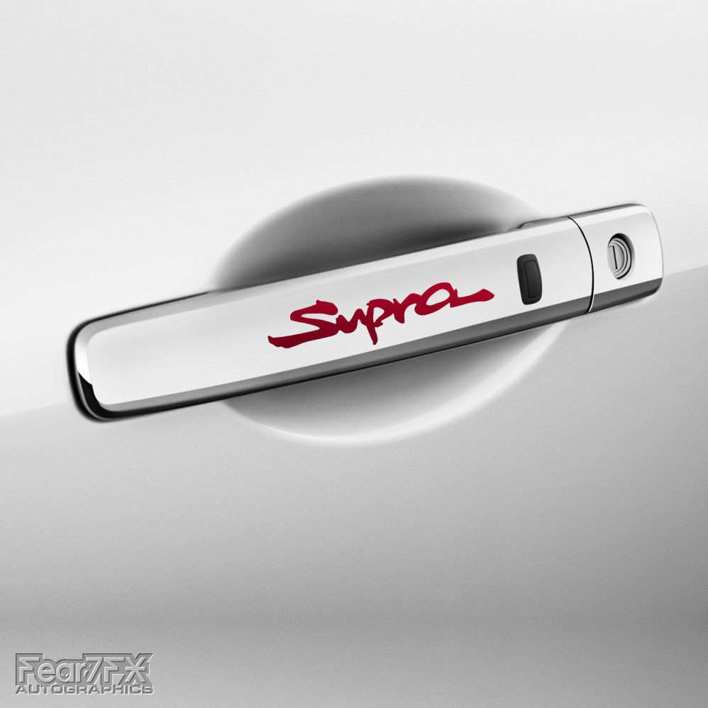 4x Supra Door Handle Vinyl Decals
