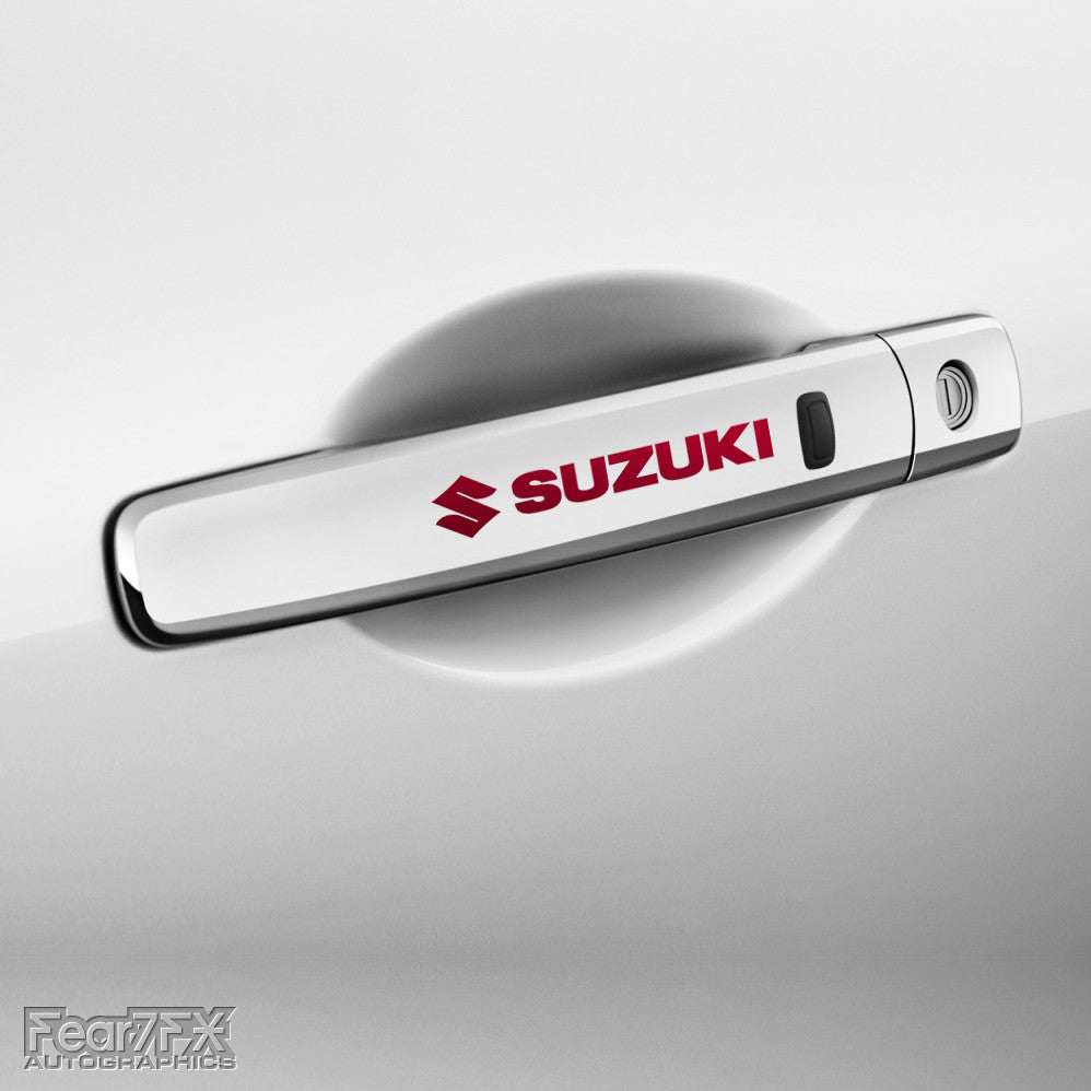 4x Suzuki Door Handle Vinyl Decals
